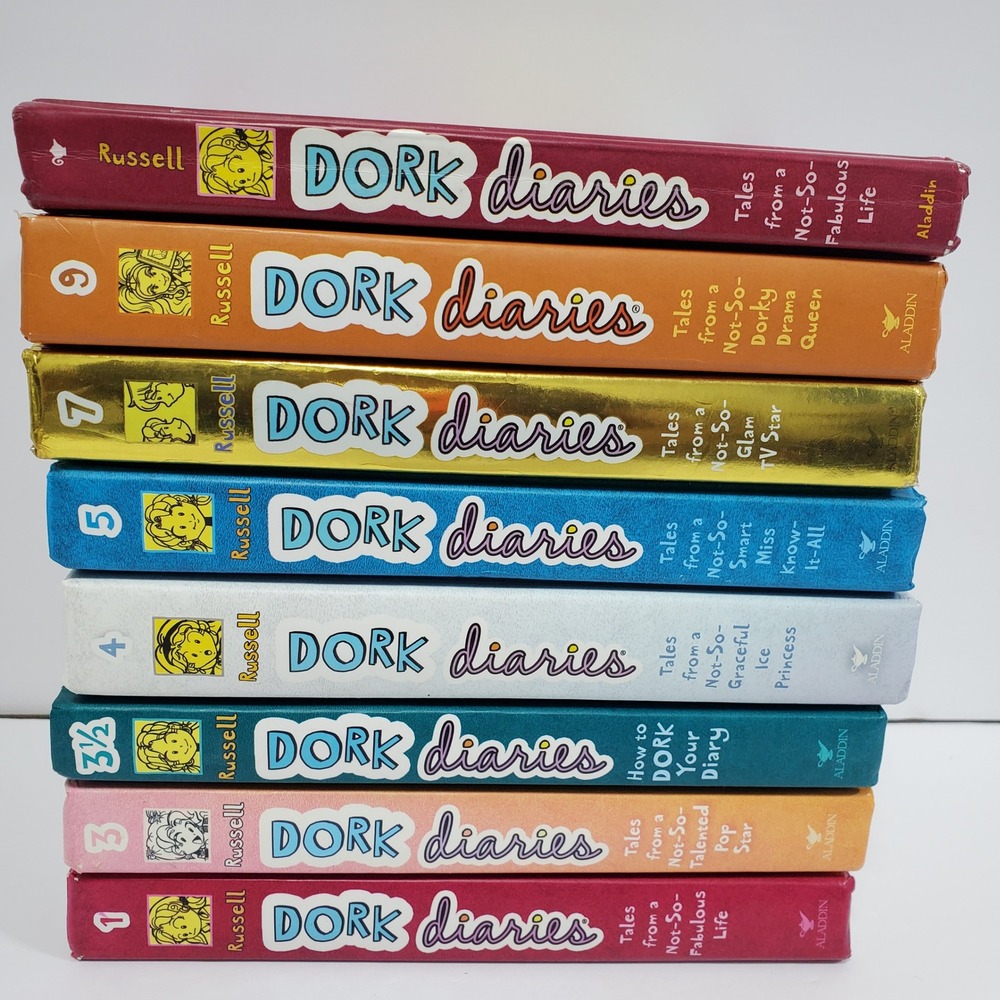 Dork Diaries Hardcover Book Lot of‎ 8 Rachel Renee Russell Children's Literature